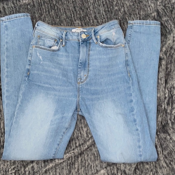 Forever 21 Pants - High wasted ripped jeans